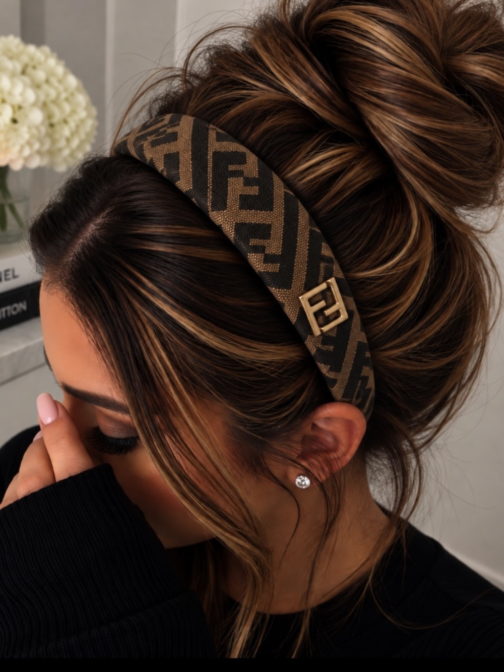 Brown & Black Headband New